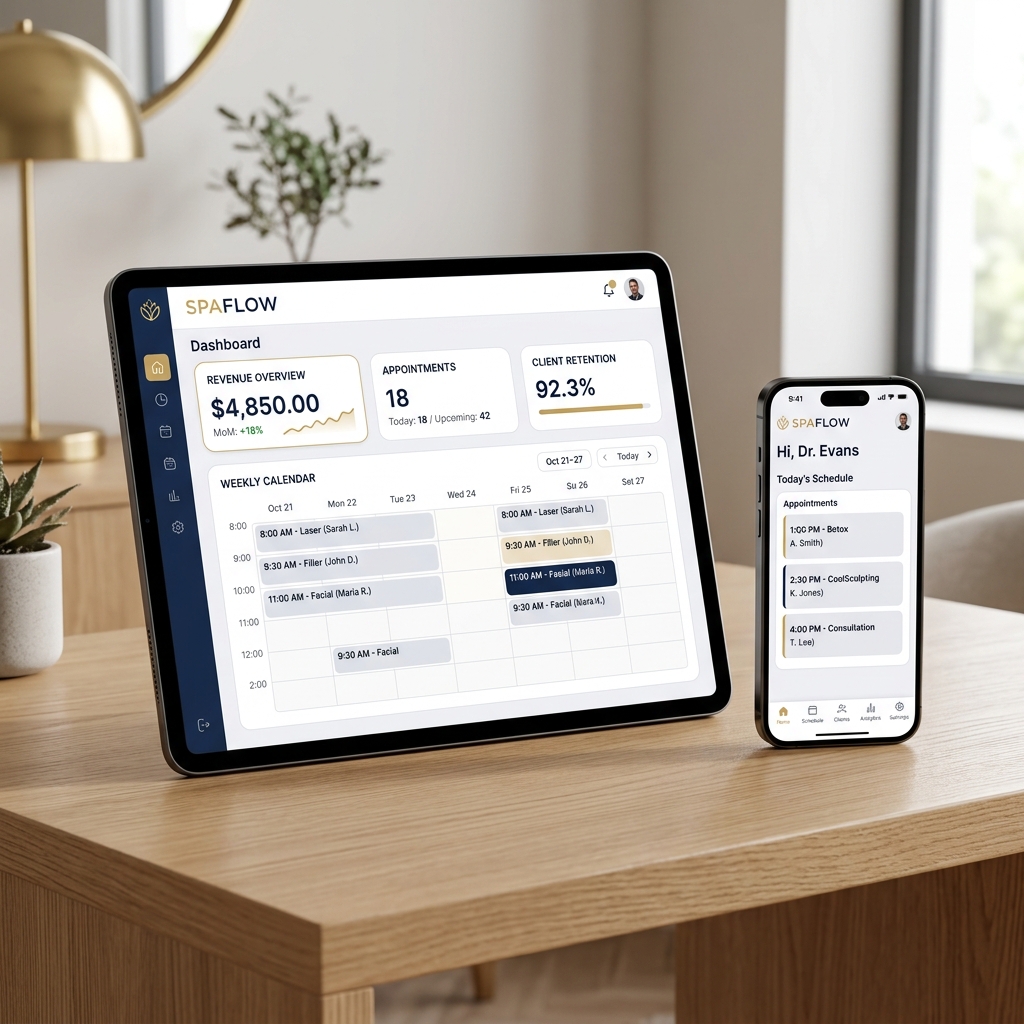 SalonHall Med-Spa Dashboard
